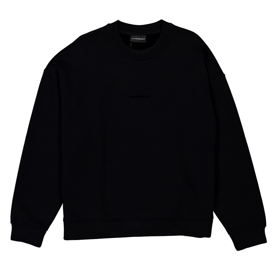 Emporio Armani Embroidered Logo Crew Neck Sweatshirt - 1