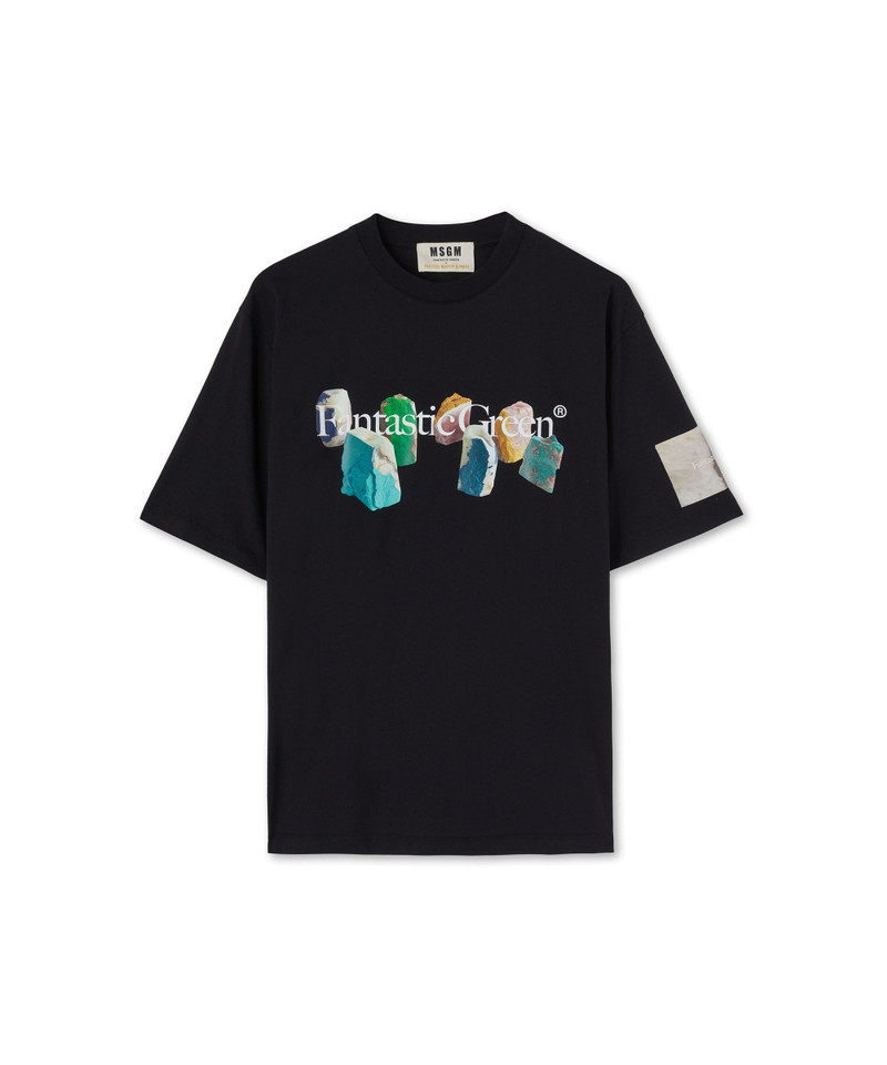 "FANTASTIC GREEN INVERSE SERIES" organic jersey cotton T-Shirt 1