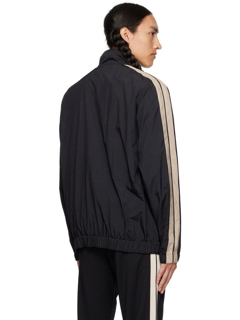 Black Embroidered Track Jacket 3