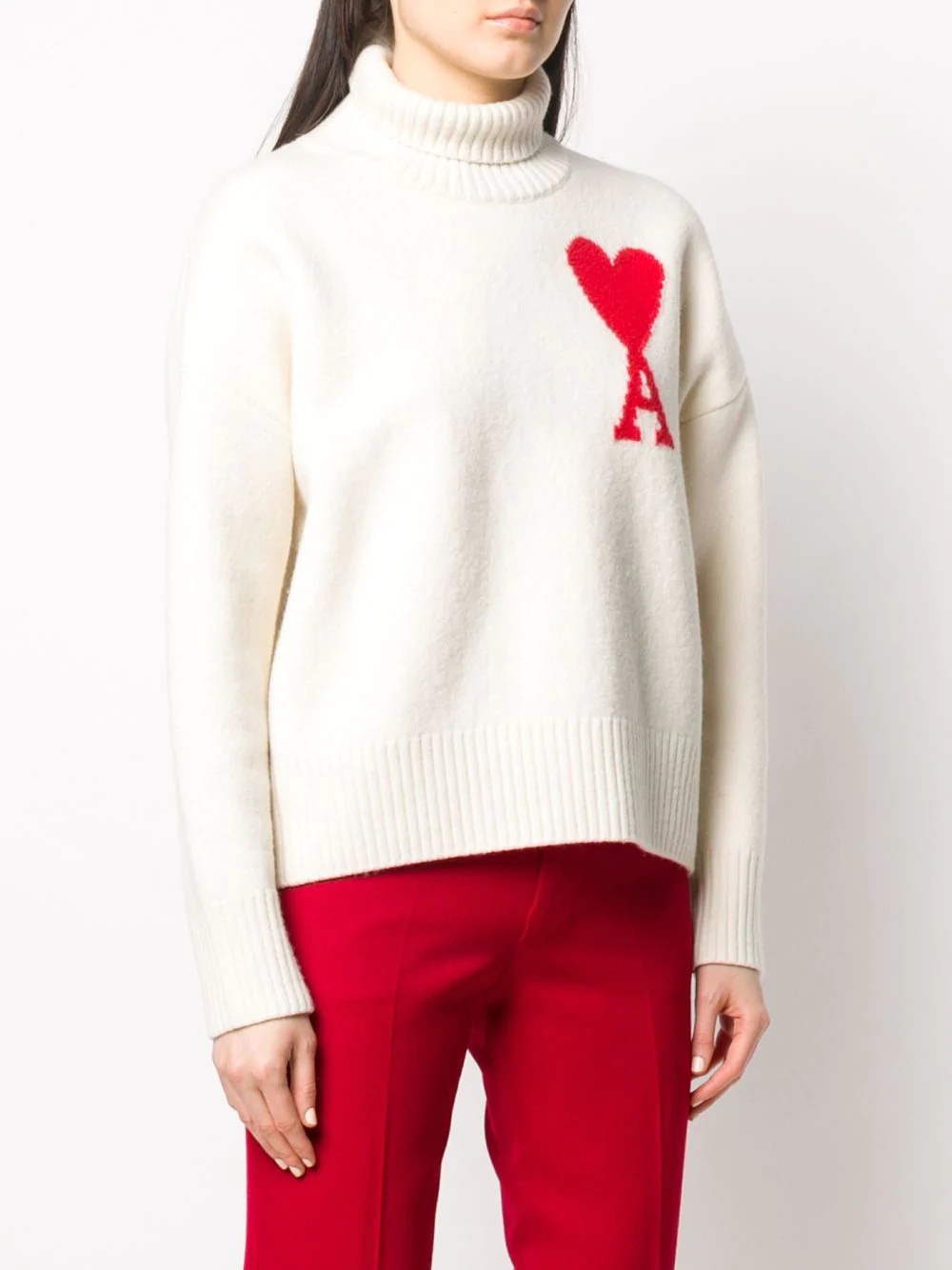 Ami de Coeur intarsia jumper - 3