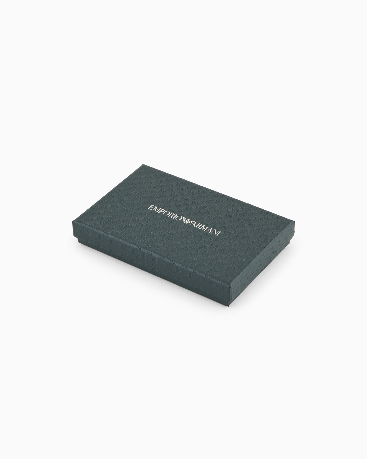 ALL-OVER EMBOSSED PATTERN LEATHER CARD HOLDER - 4