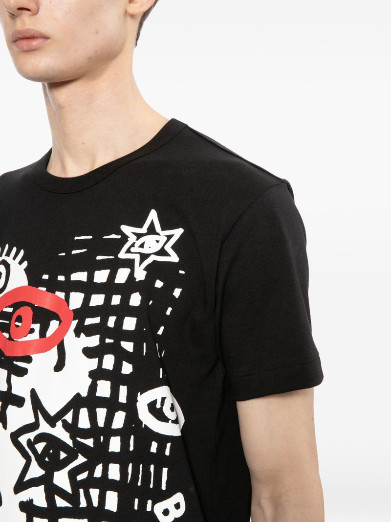 graphic-print round-neck T-shirt 5