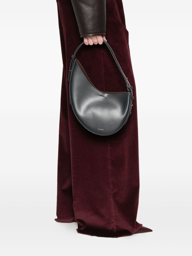 soeur crescent leather shoulder bag outlook