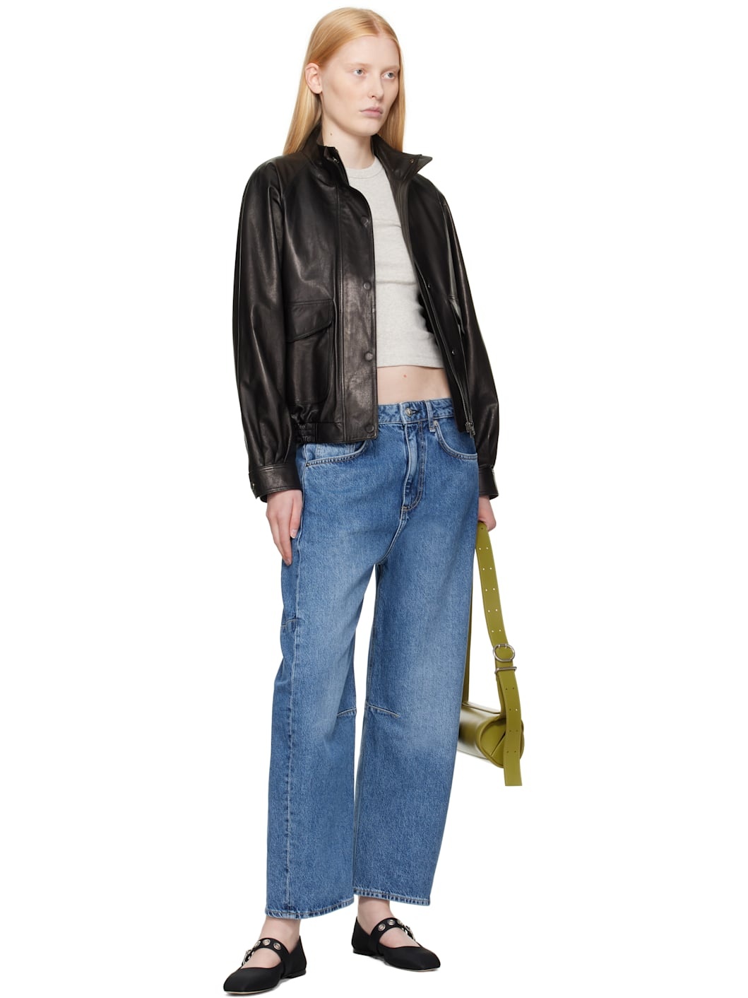 Blue Charlie Ankle-Length Barrel Jeans - 4