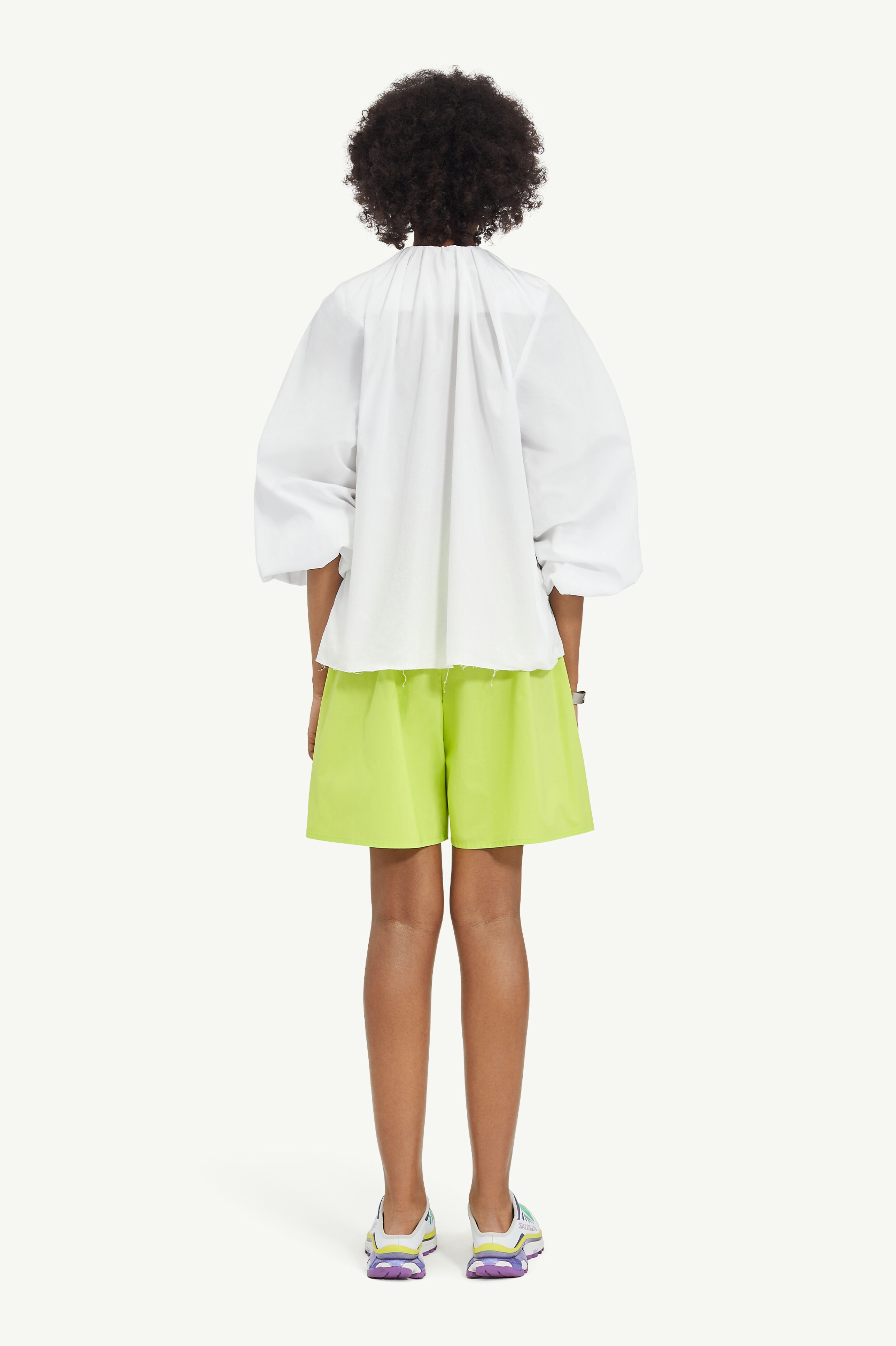 Gathered Neck Shirt - 4