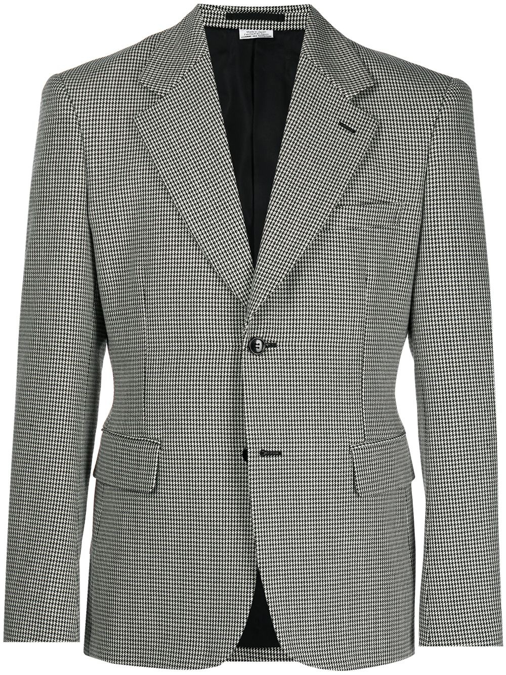 houndstooth-pattern wool blazer - 1