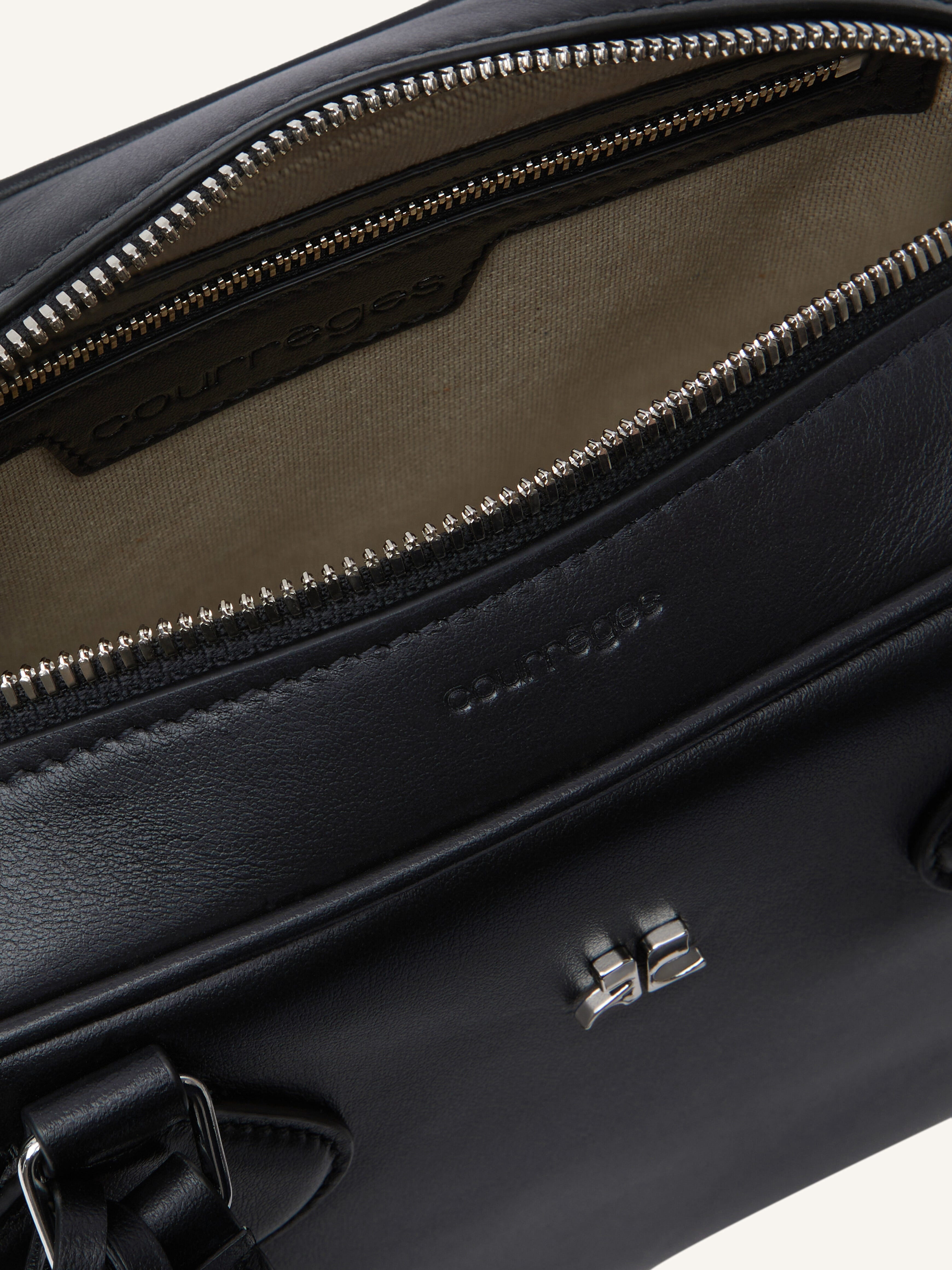 AC STUD LEATHER BOWLING BAG - 5