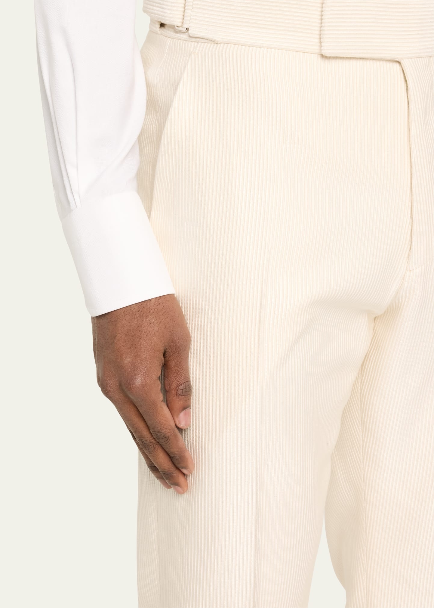 Men's Cannete Flat-Front Trousers - 5