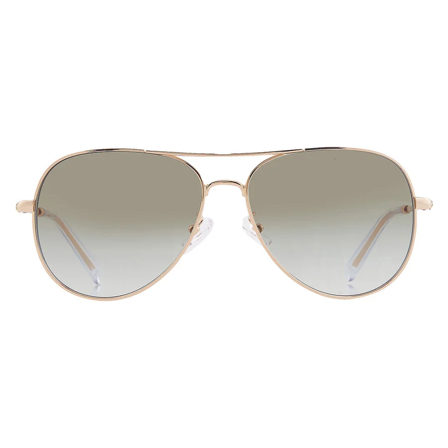 Tory Burch Green Gradient Pilot Ladies Sunglasses TY6114 33438E 58 - 1