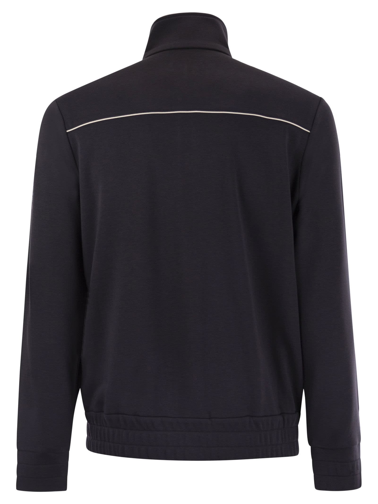 Moncler Men Cotton And Modal Sweatshirt With Zip - 2