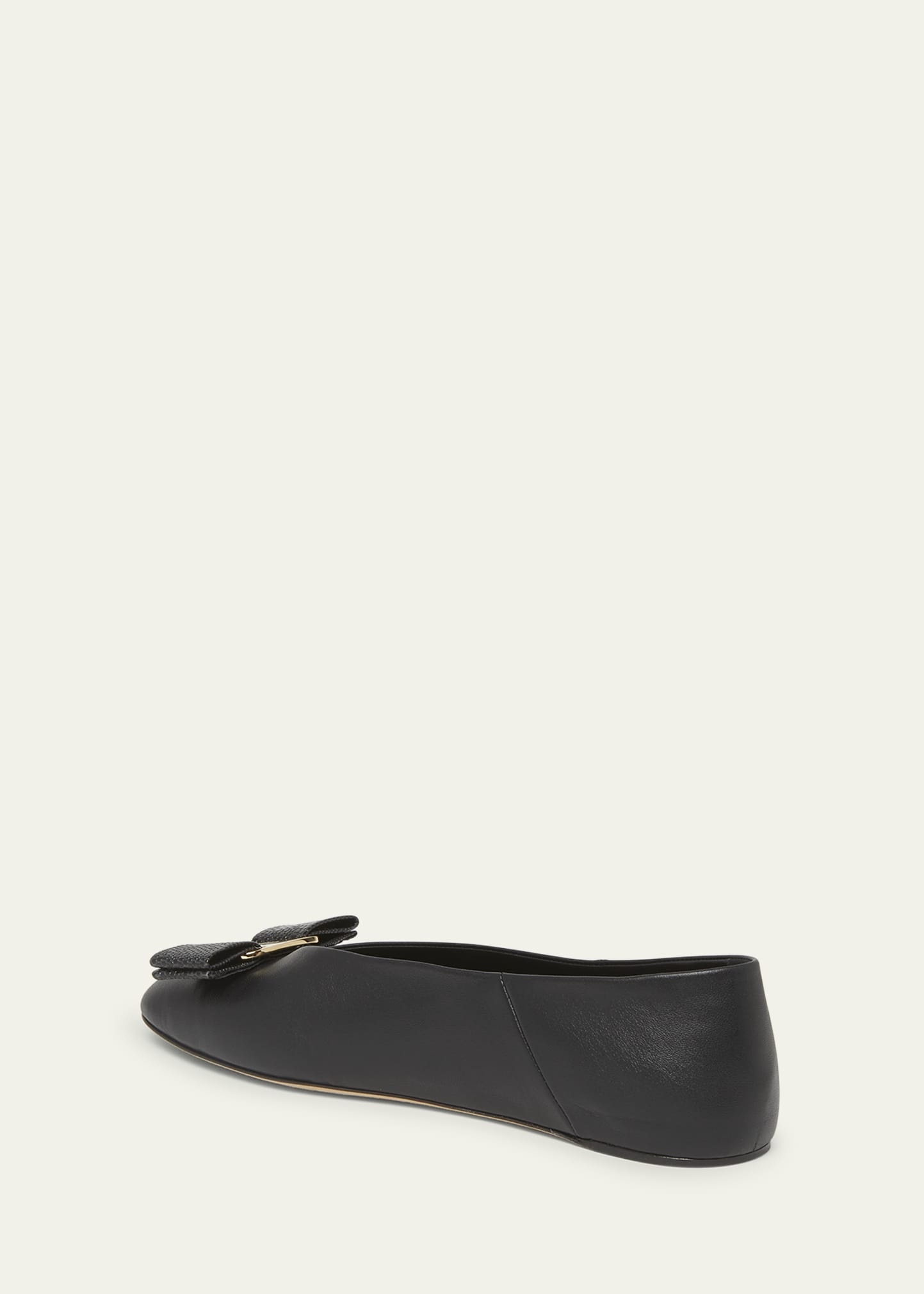 Vanna Calfskin Bow Ballerina Flats - 2