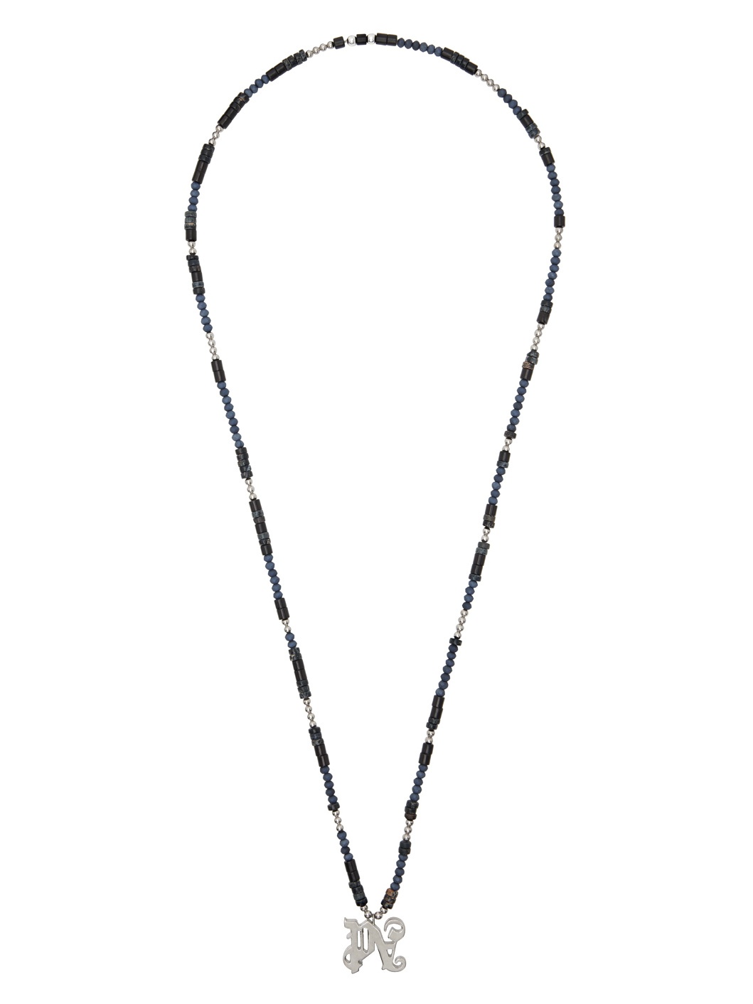 Navy 'PA' Monogram Necklace - 1