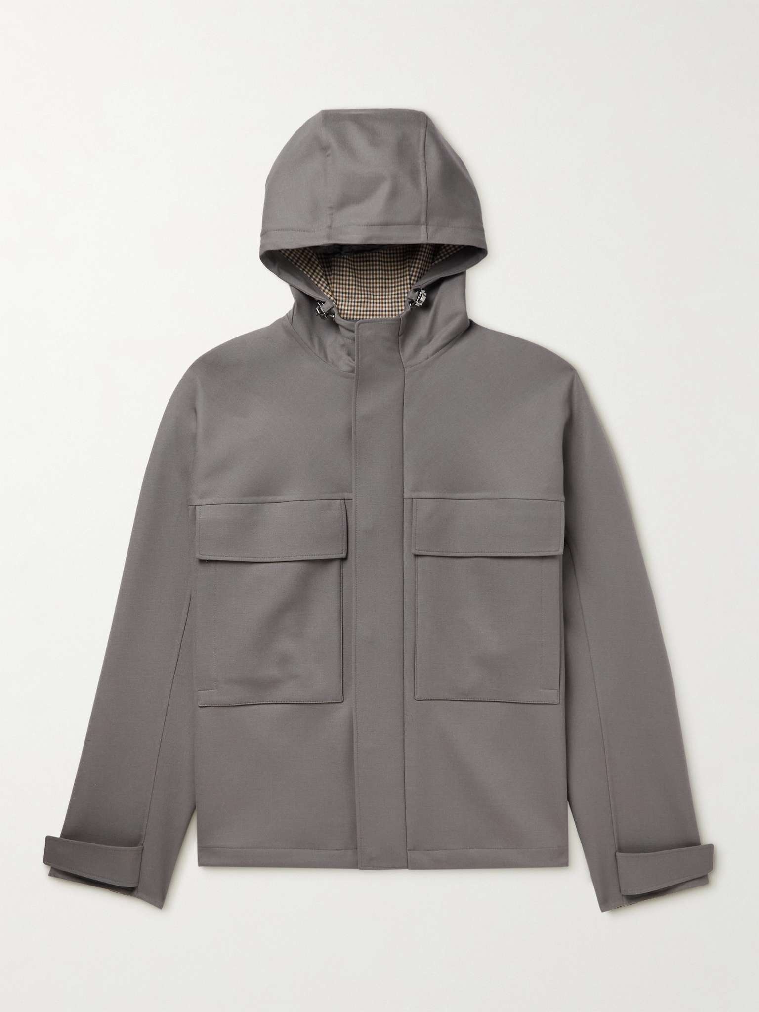 Holburn Rain System Stretch-Wool Hooded Jacket - 1