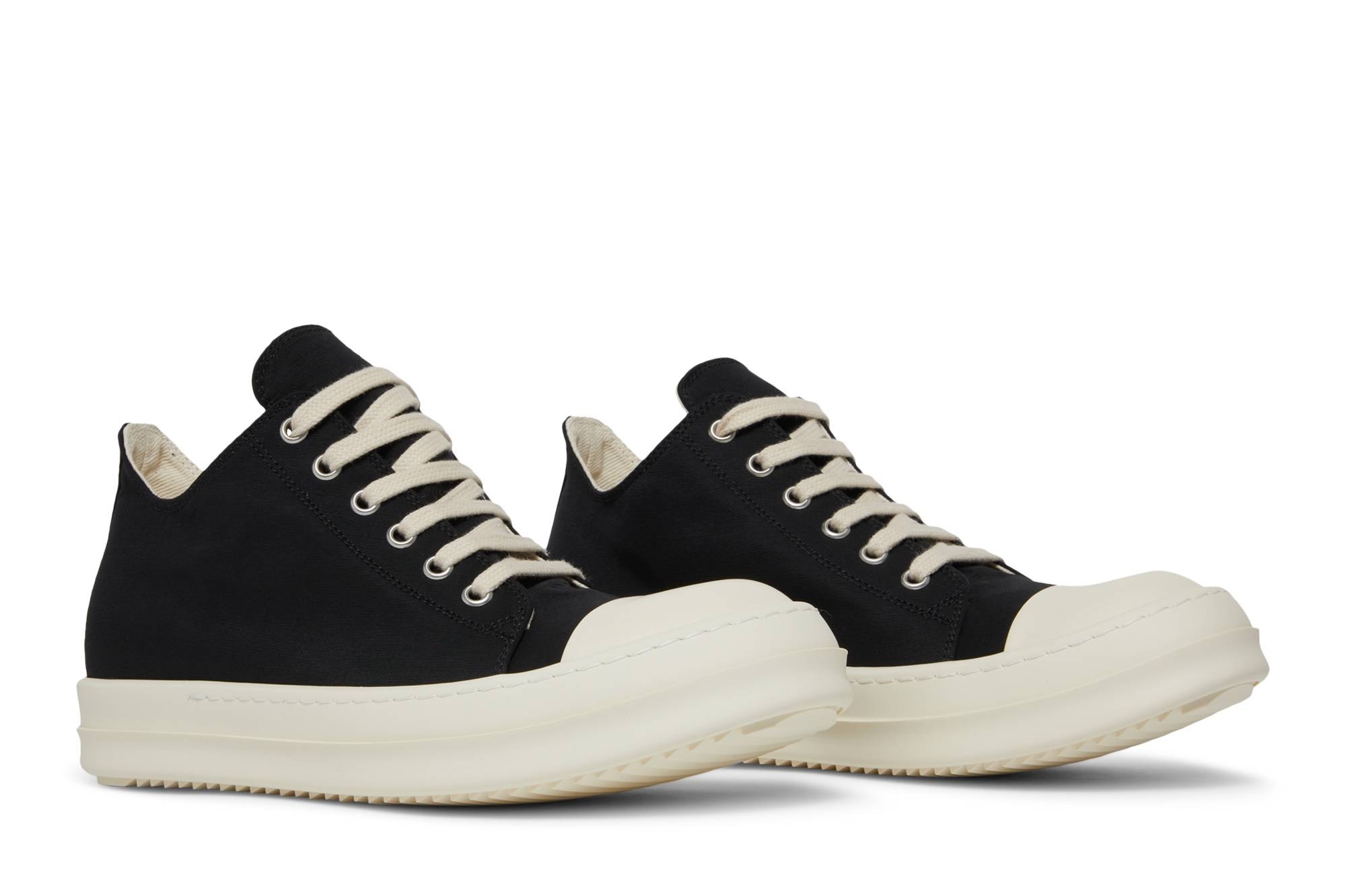 Rick Owens Wmns DRKSHDW Fogachine Cotton Nylon Low 'Black Milk' - 8