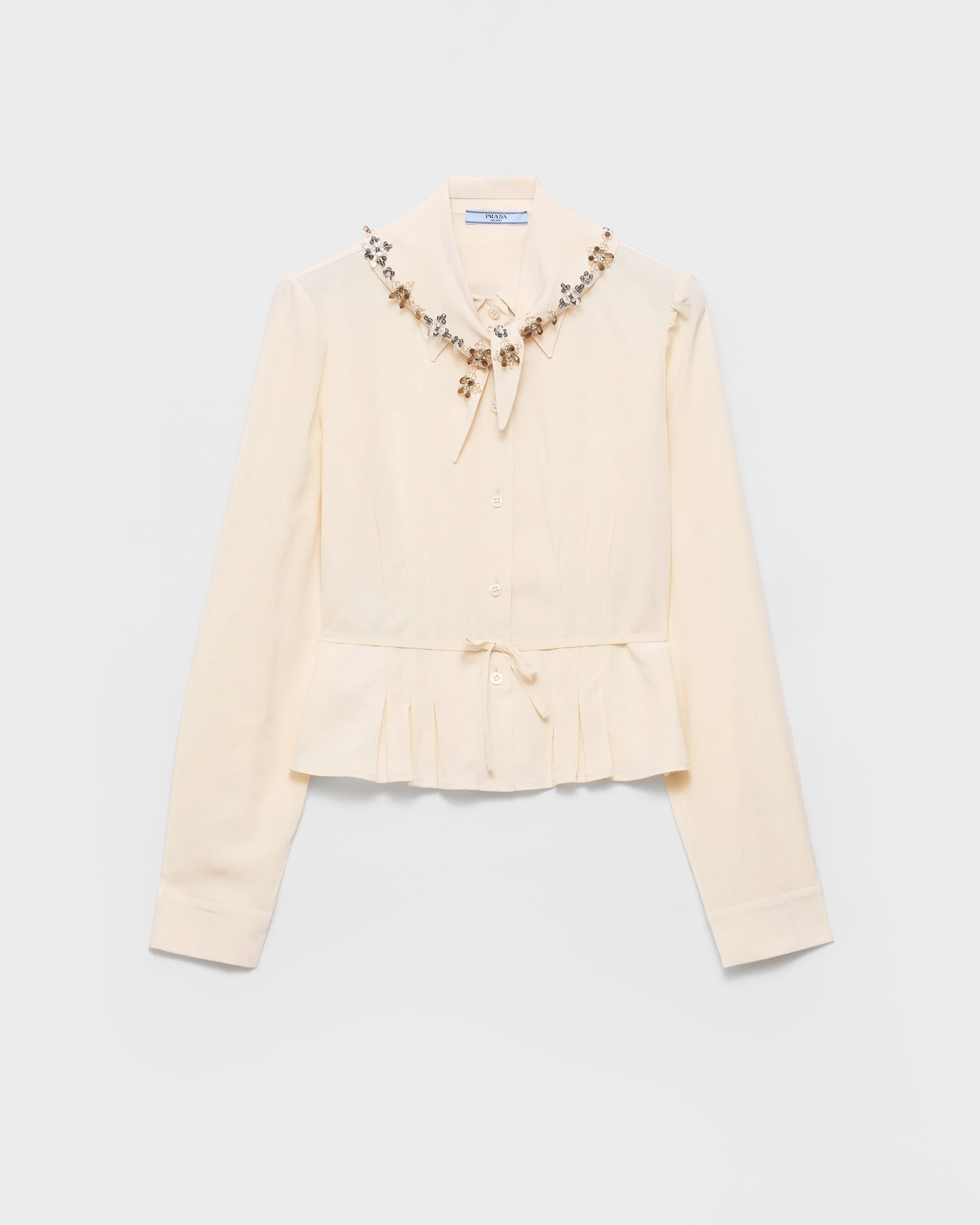 Silk marocain shirt - 1