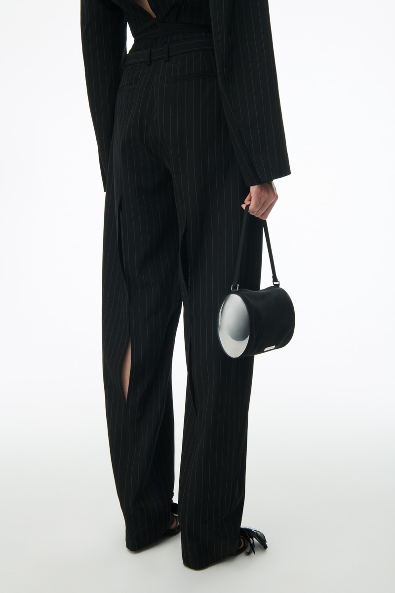 Low Rise Trouser In Pinstripe Wool 6