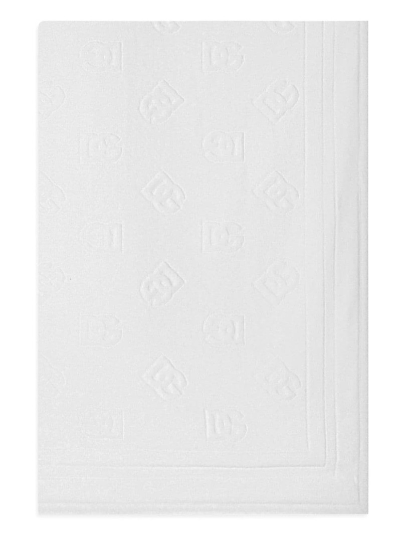 logo-jacquard cotton beach towel 1