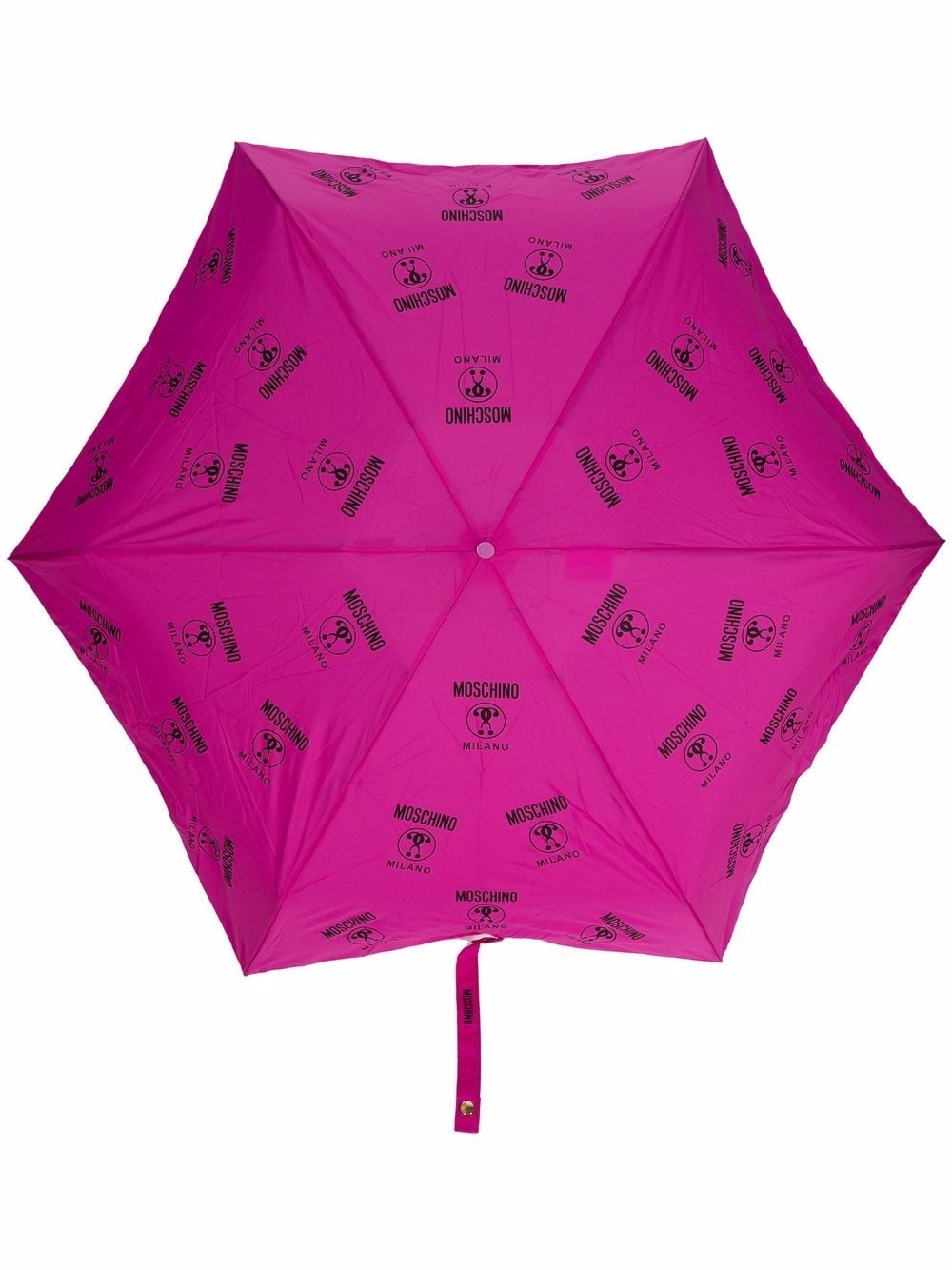 Double Question Mark logo-print umbrella - 1