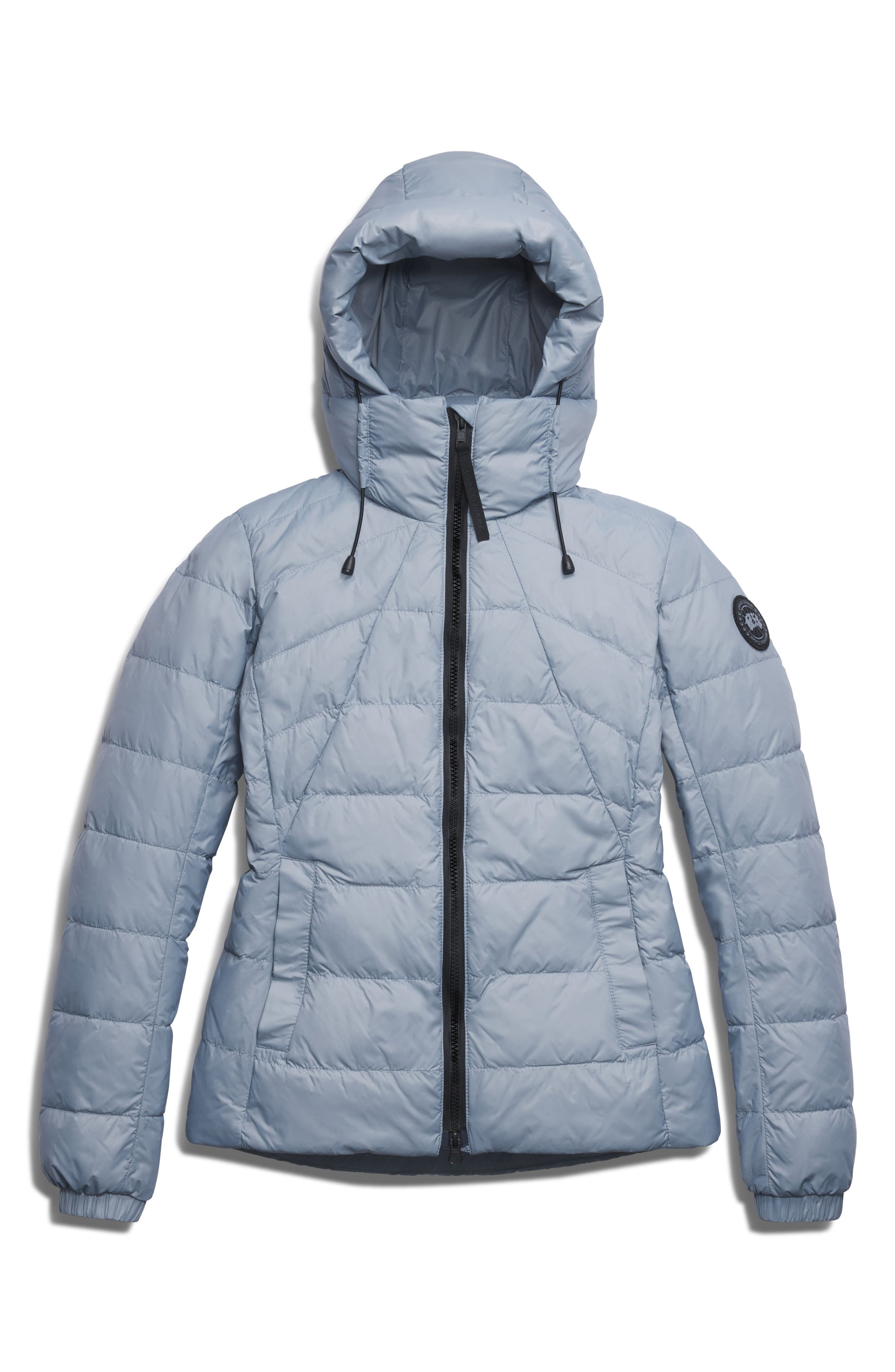 Canada Goose Abbott Hooded 750 Fill Power Down Jacket in Light Ozone Blue at Nordstrom - 5