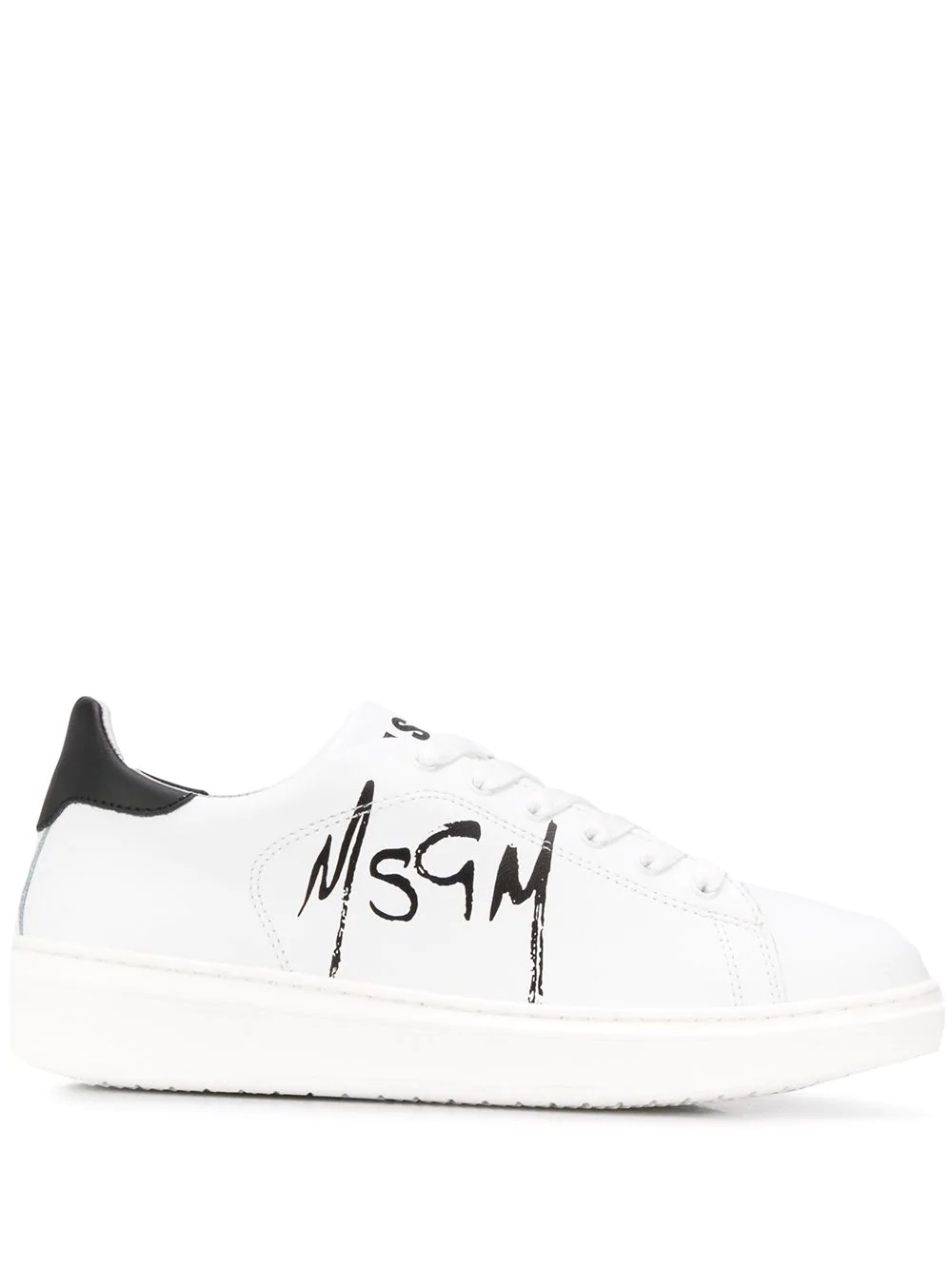 logo-print low-top trainers - 1