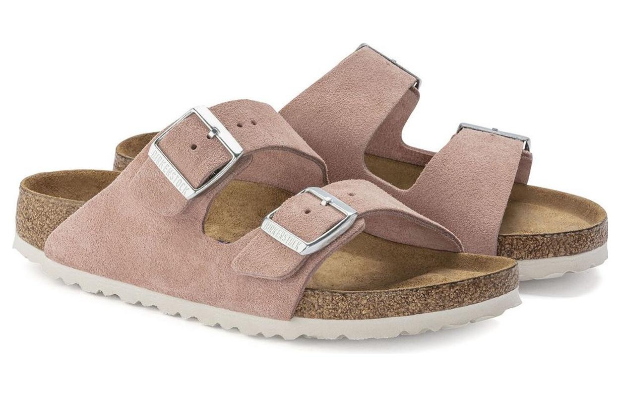 (WMNS) Birkenstock Arizona Soft Footbed Suede Leather Narrow Fit Sandals 'Pink Clay' 1023321 - 3