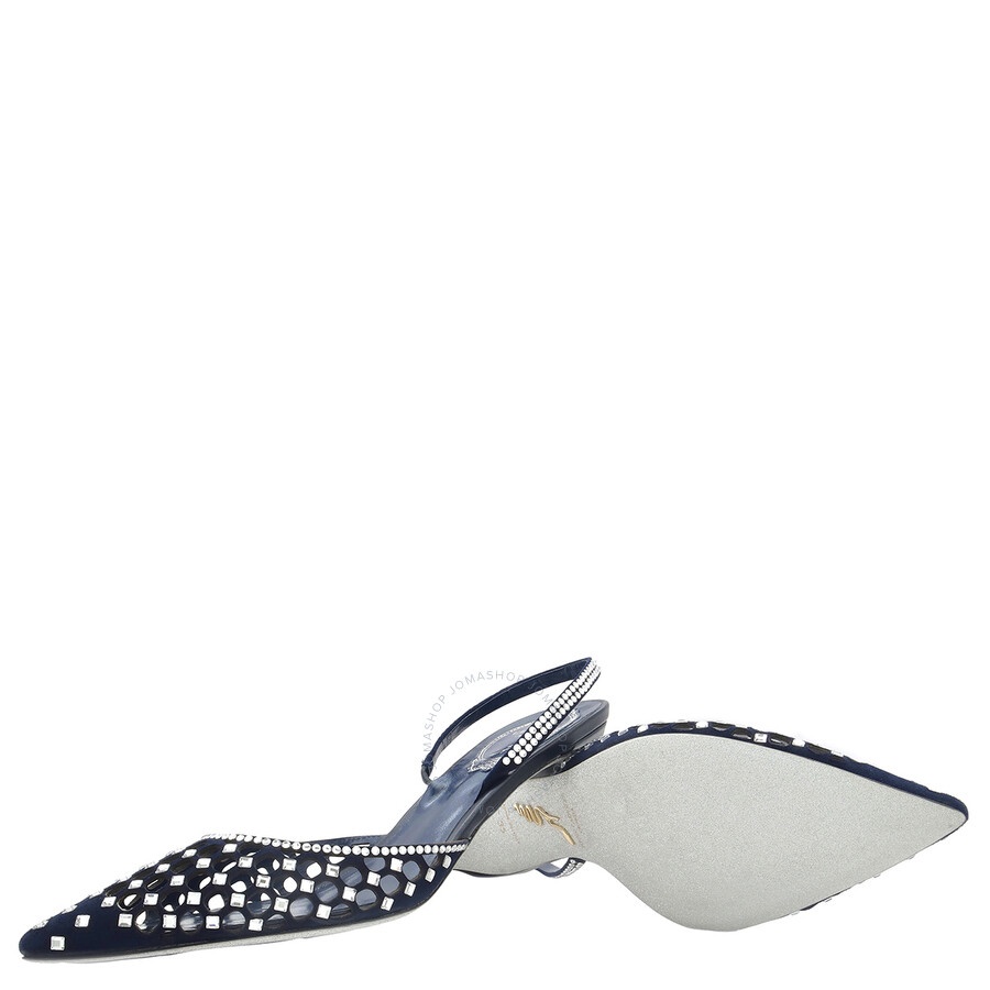 Rene Caovilla Carrie Crystal Embellished Slingback Pumps - 2