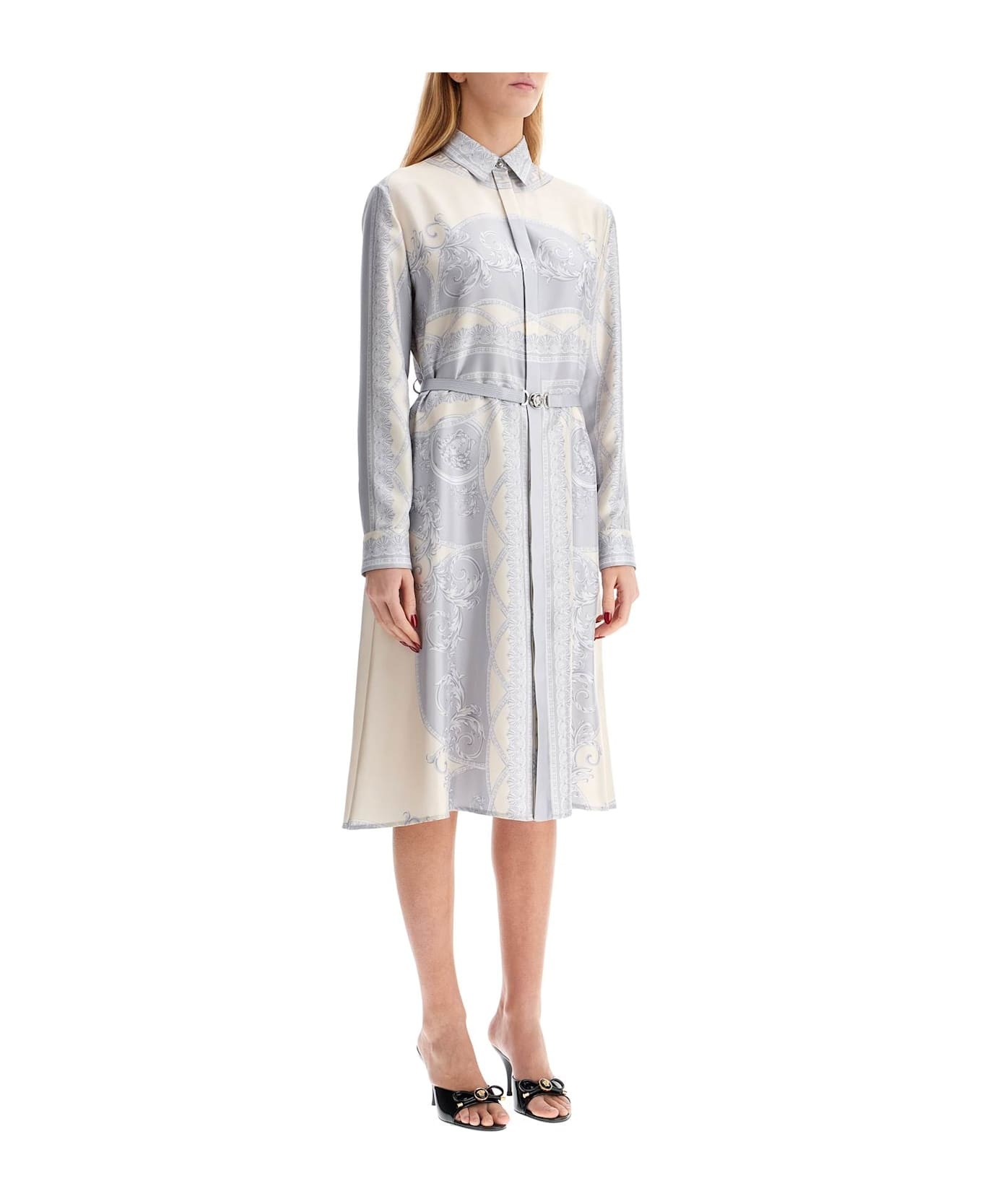Printed Silk Shirt Dress - 2