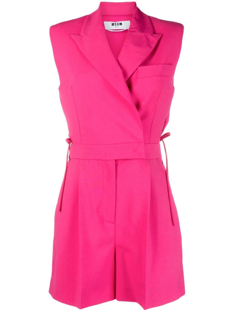 cut-out sleeveless playsuit 1