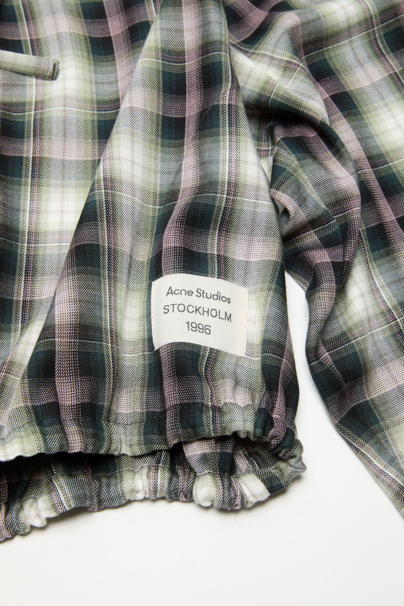 Hooded overshirt - Black/green 4
