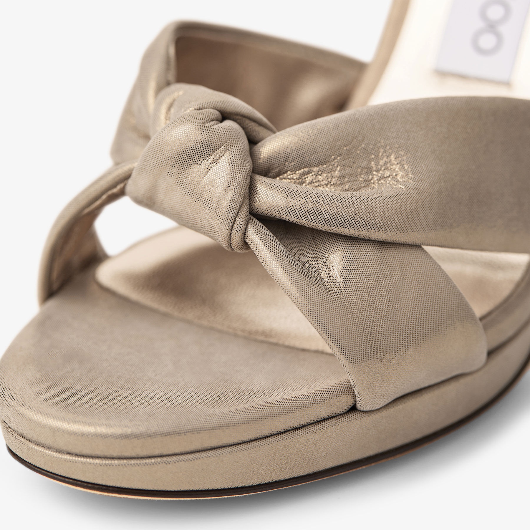 Rosie 100
Gold Shimmer Suede Platform Sandals - 3
