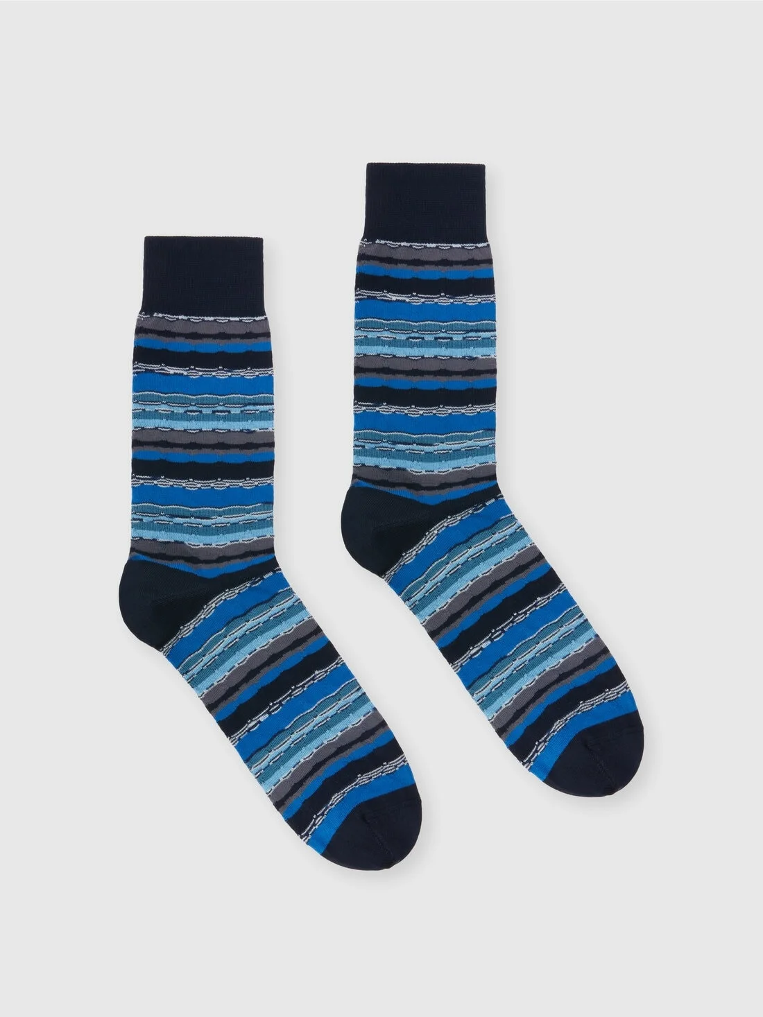 Patterned cotton blend socks - 1