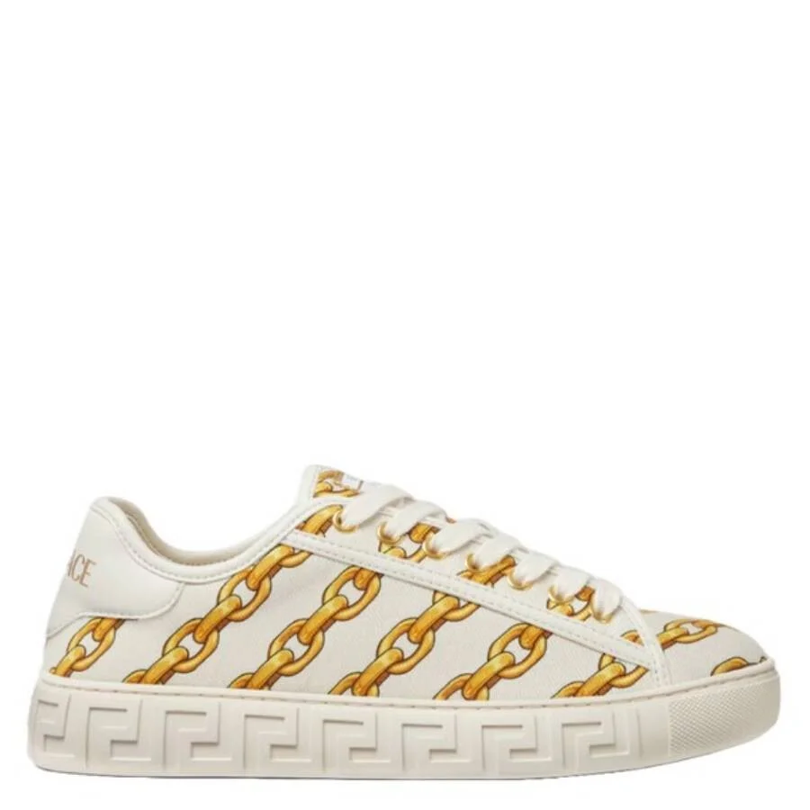 Versace Chain Stripes Greca Sneakers - 1