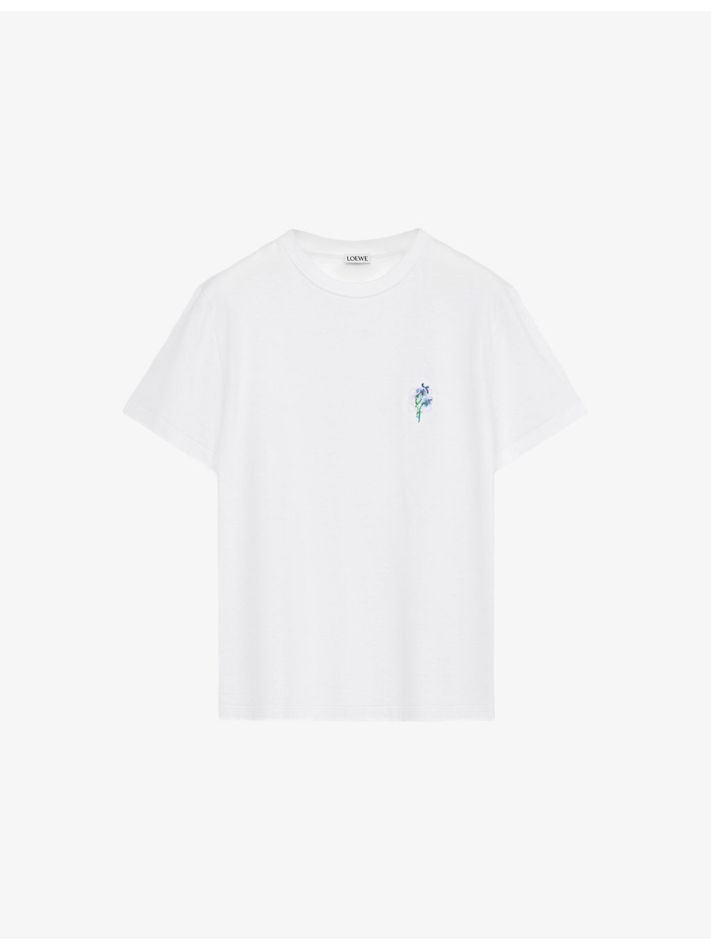 Floral Anagram-Embroidery Relaxed-Fit Cotton-Jersey T-Shirt - 1