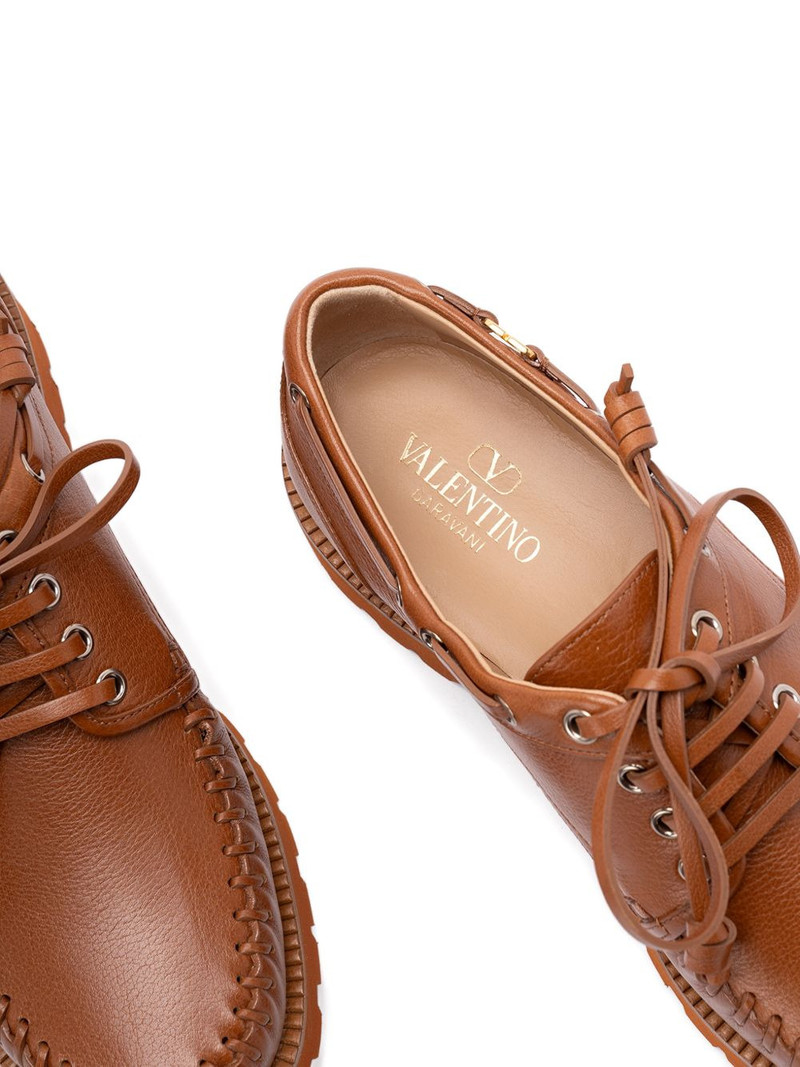 lug-sole leather boat shoes 5