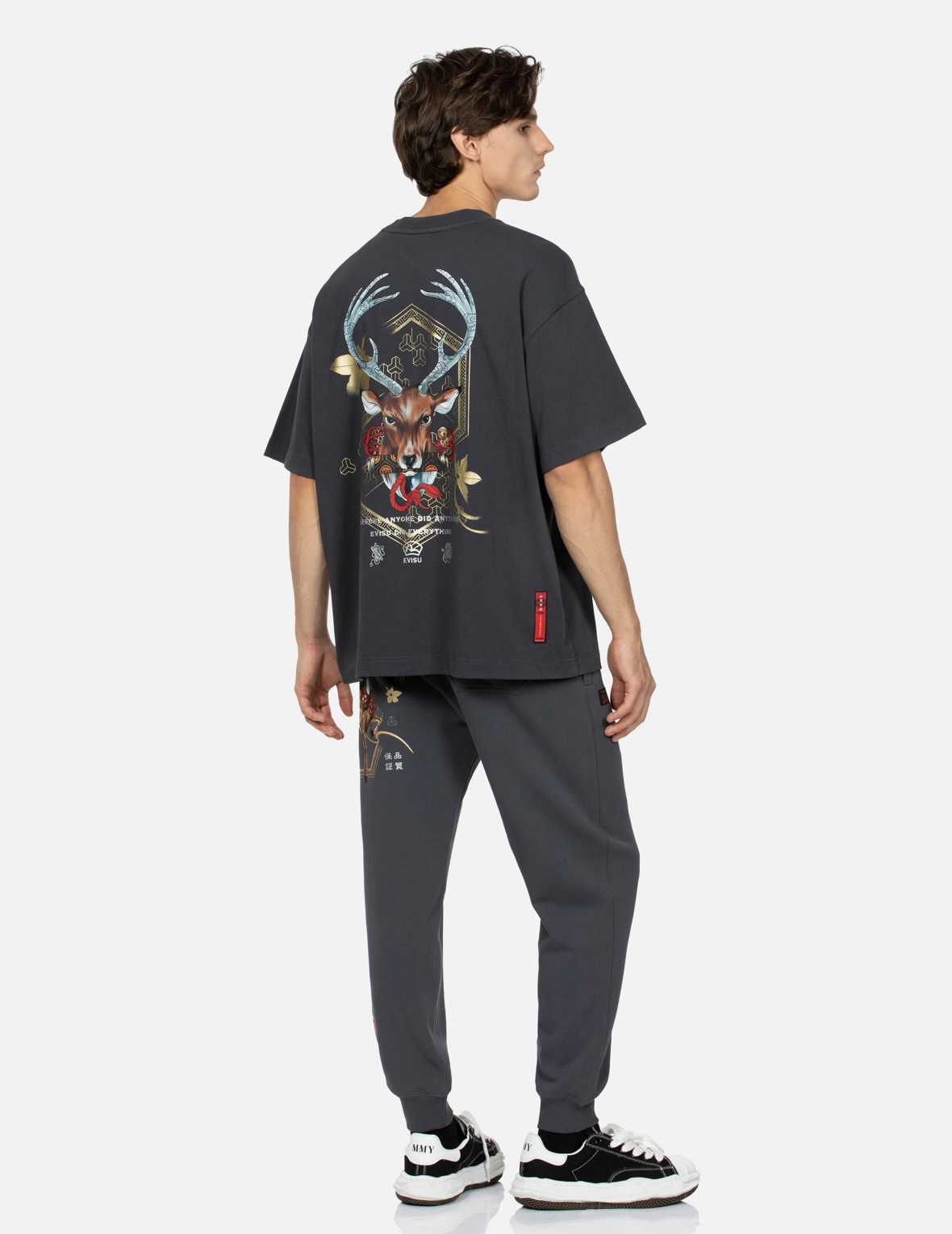 DIVINE DEER PRINT REGULAR FIT SWEATPANTS - 3