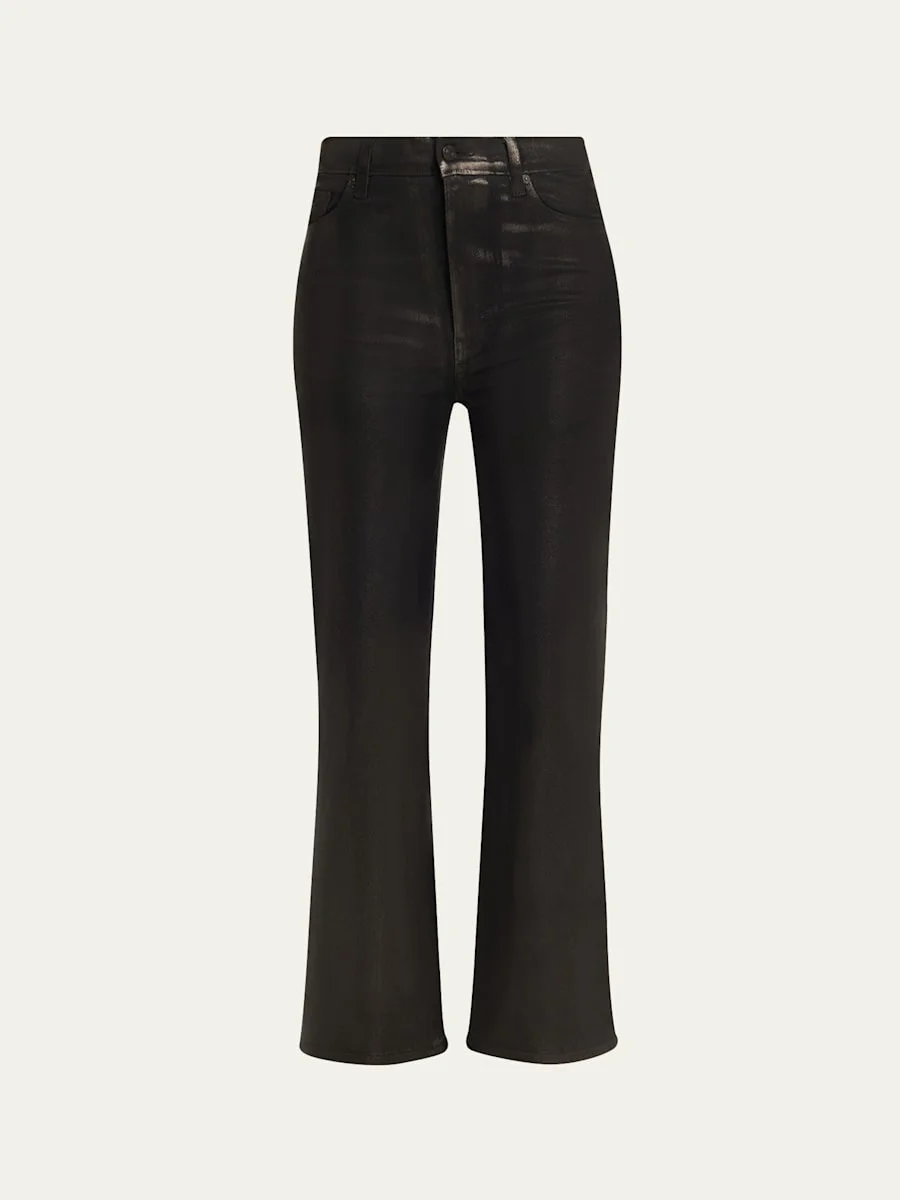 Le Sleek Straight Coated Jeans - 1