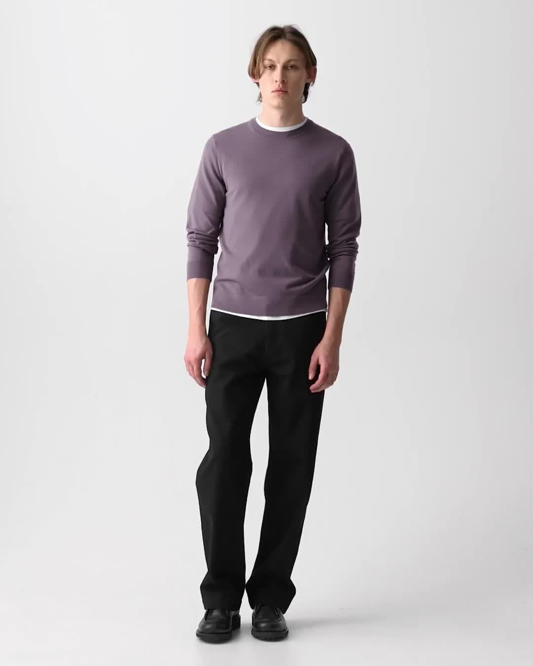 Crewneck Sweater in Regal Wool - 7
