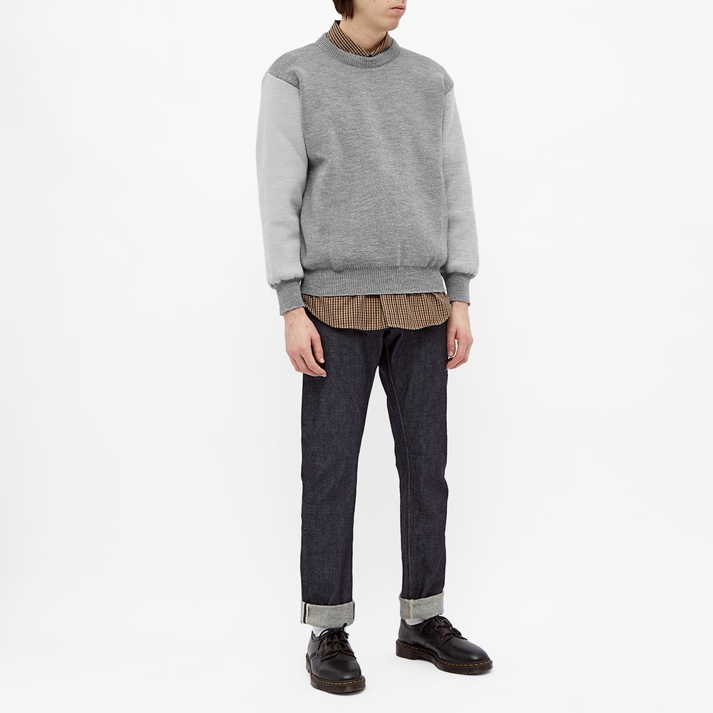 Comme des Garcons SHIRT Contrast Panel Crew Knit - 7