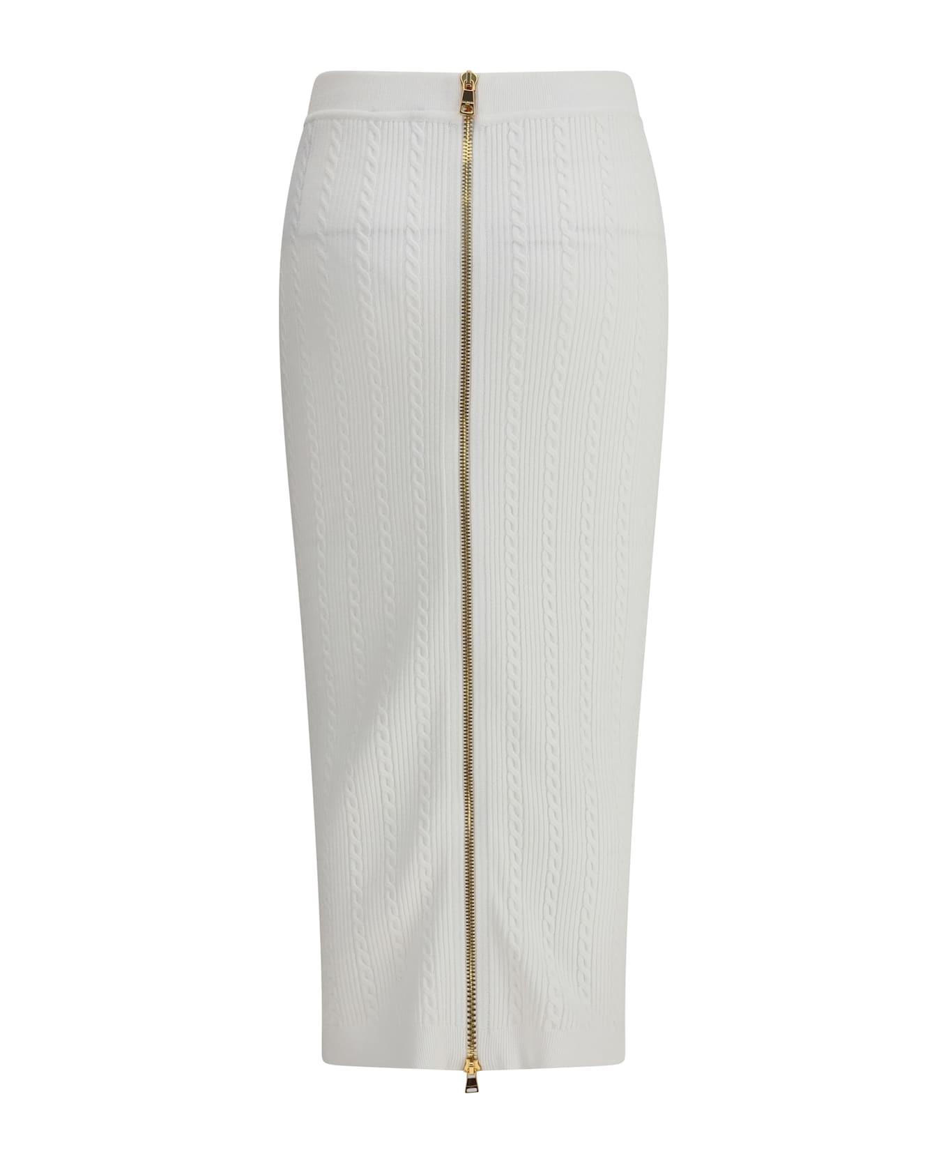 Long Skirt In White Viscose Blend - 2