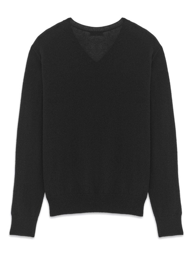 SAINT LAURENT cashmere-silk blend jumper outlook