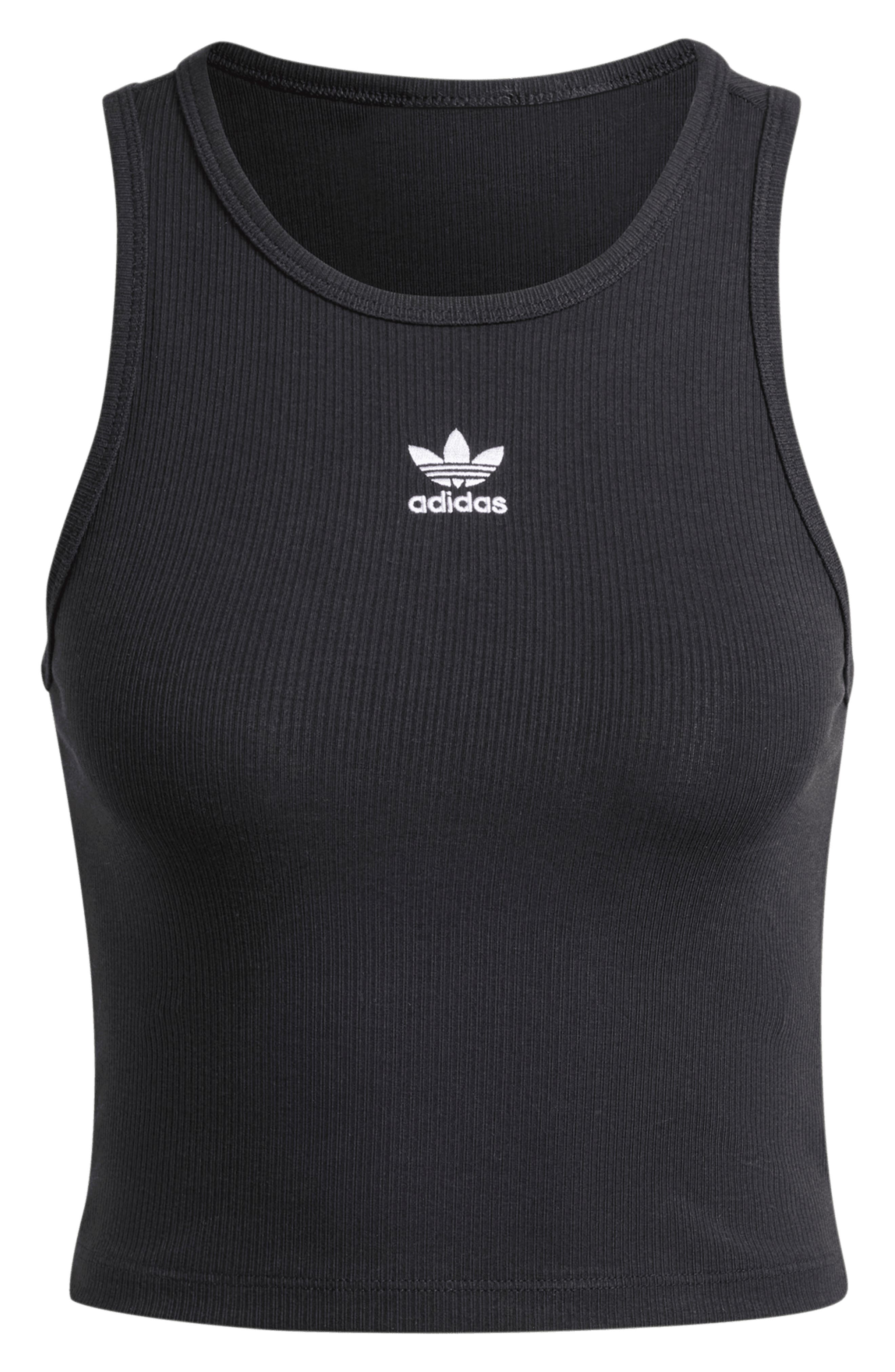 Essentials Lifestyle Rib Crop Tank Top - 4