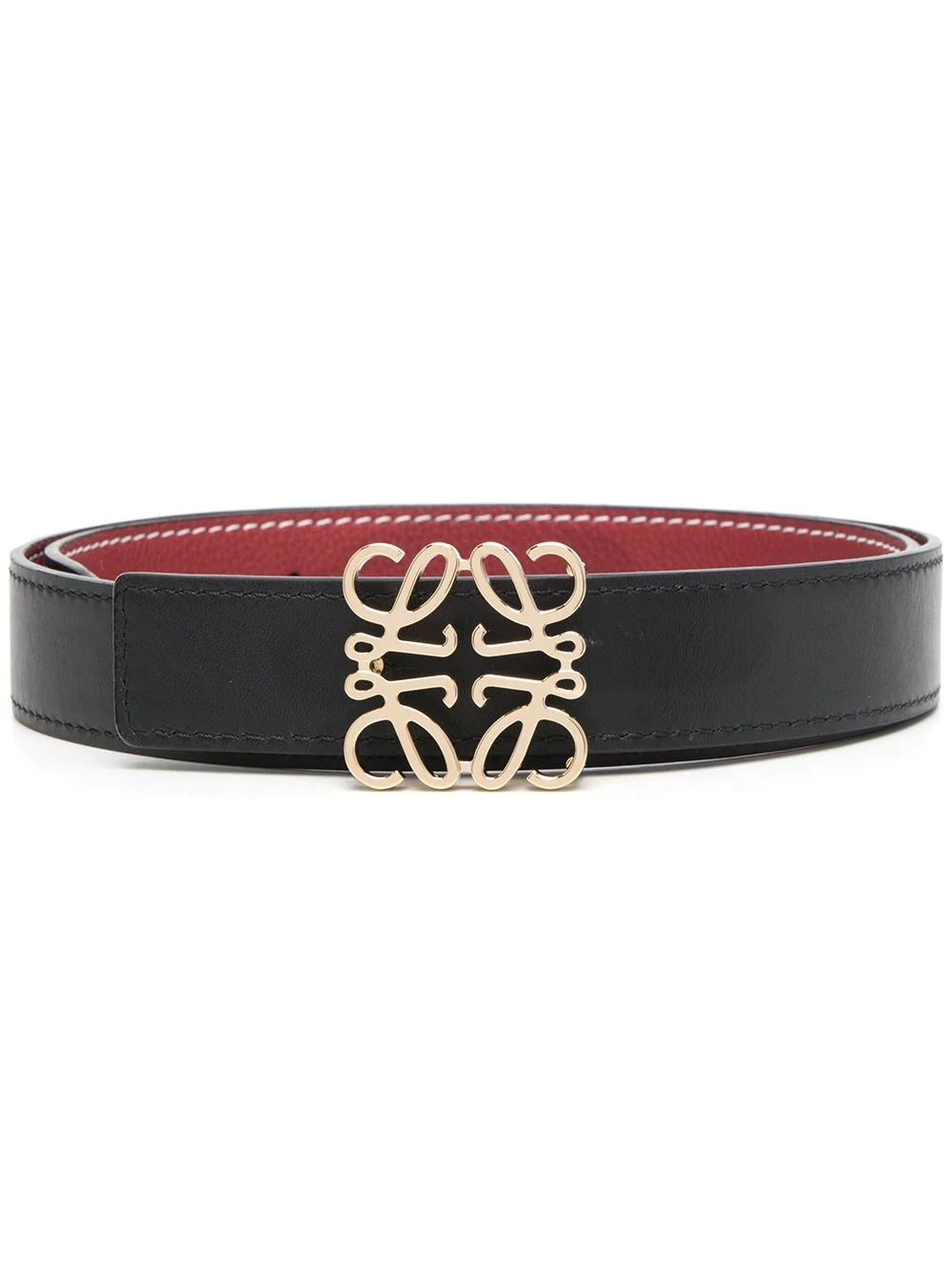 reversible logo buckle belt - 1