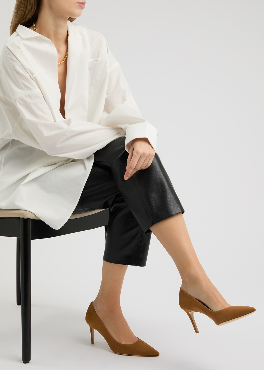 Stuart Weitzman Stuart Power 75 Suede Pumps - 5
