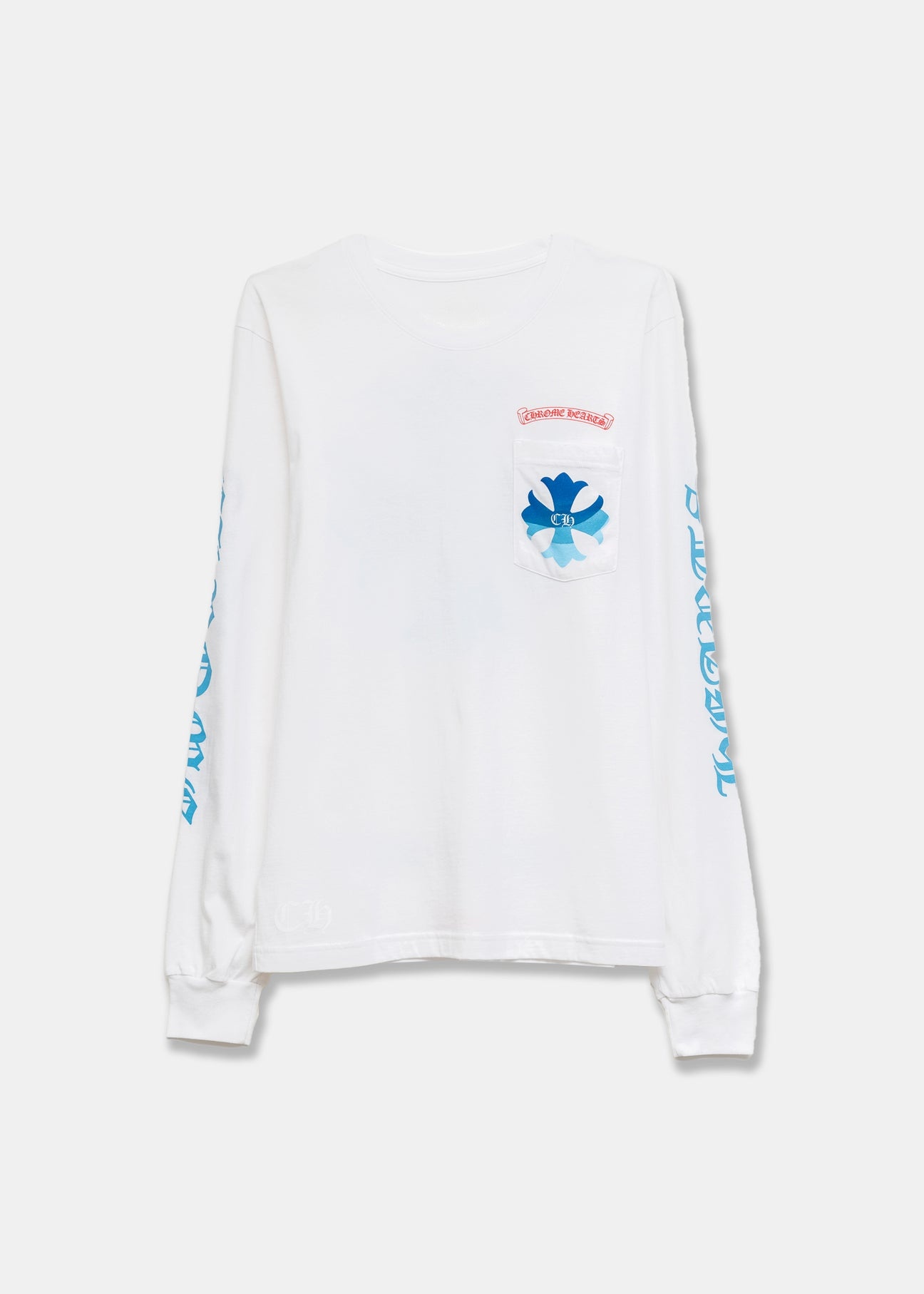 Chrome Hearts Harajuku Exclusive White Blue LS - 1