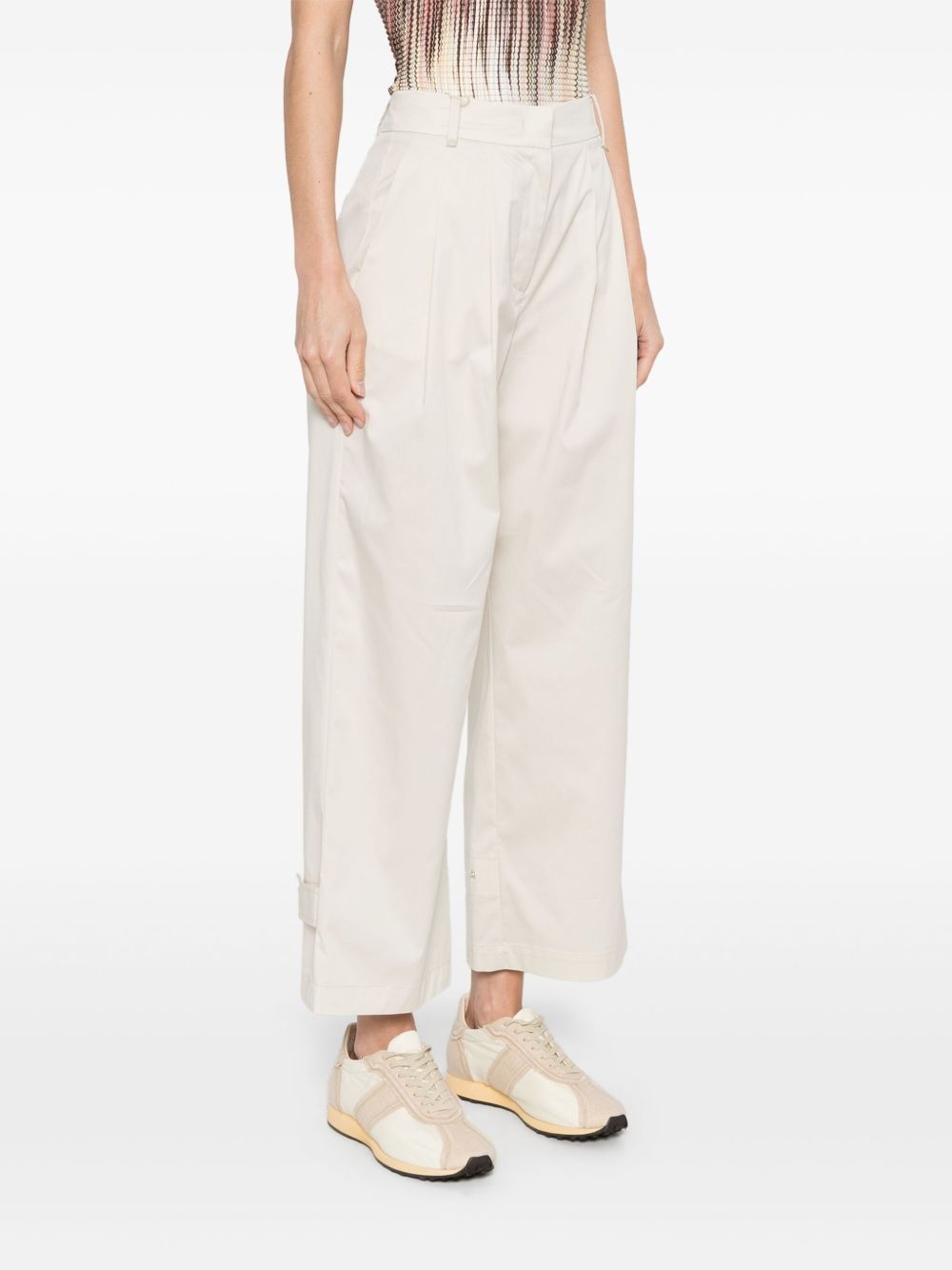 pleat-detailing trousers - 3