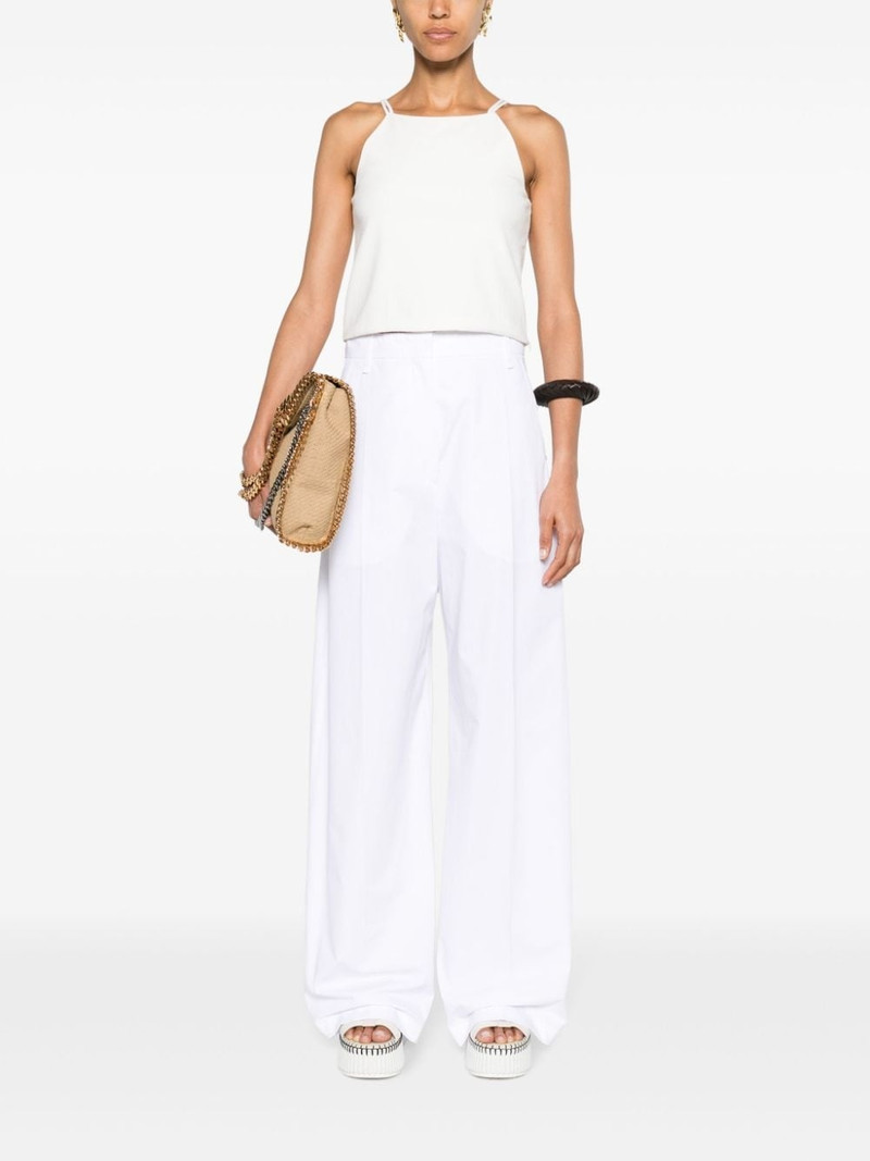 Sportmax wide-leg cotton trousers outlook
