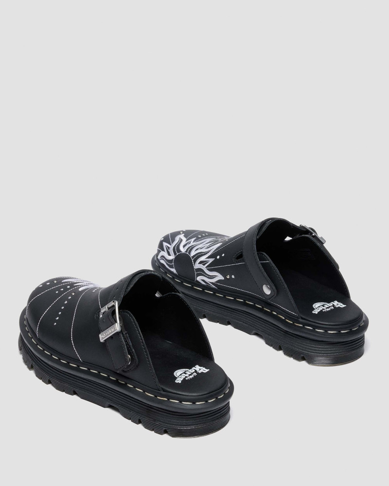 ZEBZAG MULE SOLAR FLARE Reclaimed Leather Slip On Mules 5