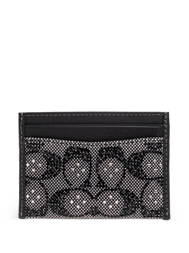 COACH beaded-detail card holder outlook