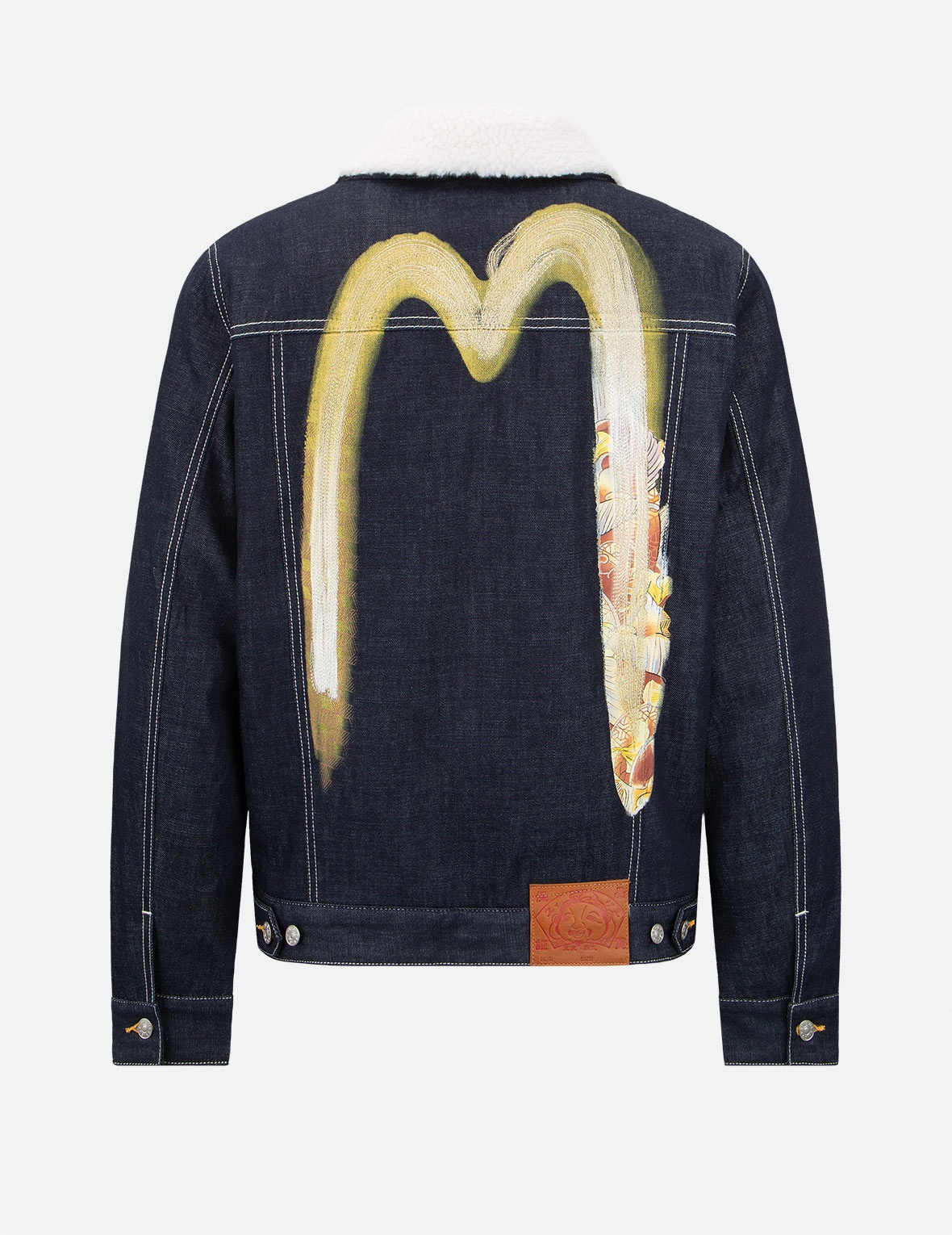 TWO-LAYER BRUSHSTROKE DAICOCK SHERPA-LINED DENIM JACKET - 2