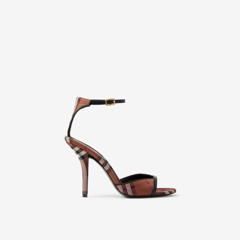 Check Stiletto-heel Sandals 1